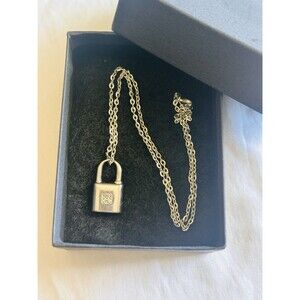 LOEWE anagram charm Plated palladium Women.